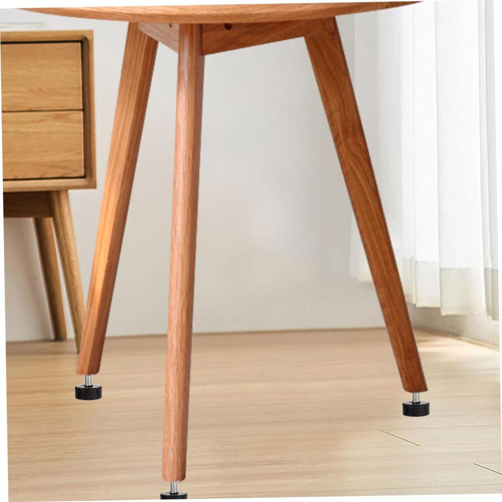 Adjustable Furniture Feet 5 Pack Rubber Levelers for Chairs Tables Screw in Chair Levelers for Home Office