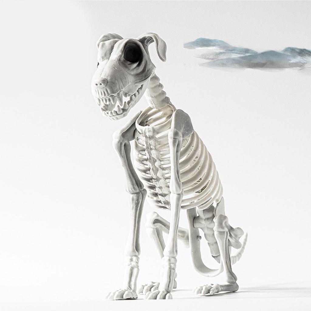 44cm Halloween Dog Shape Skeleton,Posable Skeleton,Dog Shape Bones,Halloween Herror Decorations,Haunted House Horror Props