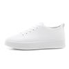 Four Seasons Men's Black Casual Skateboard Slip-On Loafers - Lightweight Lace-Up Sports Shoes for Students