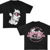 Camiseta Dupla Face Concerto Harry Styles Unissex e Feminina Verão Algodão Roupa Casual Moda Manga Curta Streetwear
