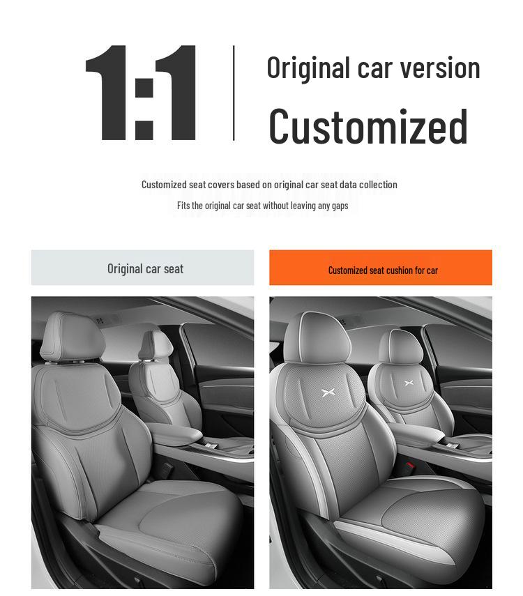 XPeng MONAM03 Leather Car Seat Cushion Set - Universal All-Season Full Coverage for Five Seats