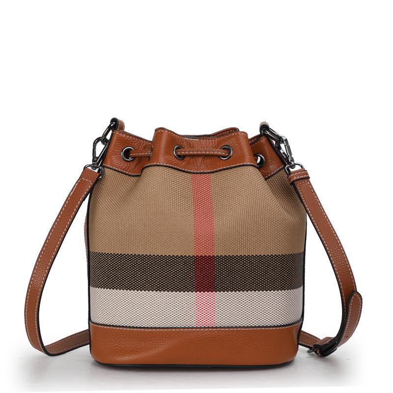 

Новая ручная сумка-ведро через плечо из холста с застежкой-шнурком, большой вместимости, высококачественная сумка через плечо для женщин