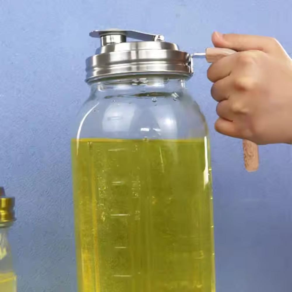Leakproof Wide Mouth Jar Cover Stainless Steel Pour Spout Lid Mason Jar Lids Brewing Fermenting