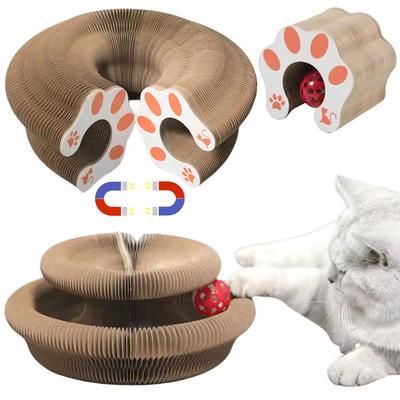 Magic Organ Cat Scratching Board Interactive Scratcher Cat Toy Foldable Cat Accordion Toy for Cats Grinding Claw Cat Accessories