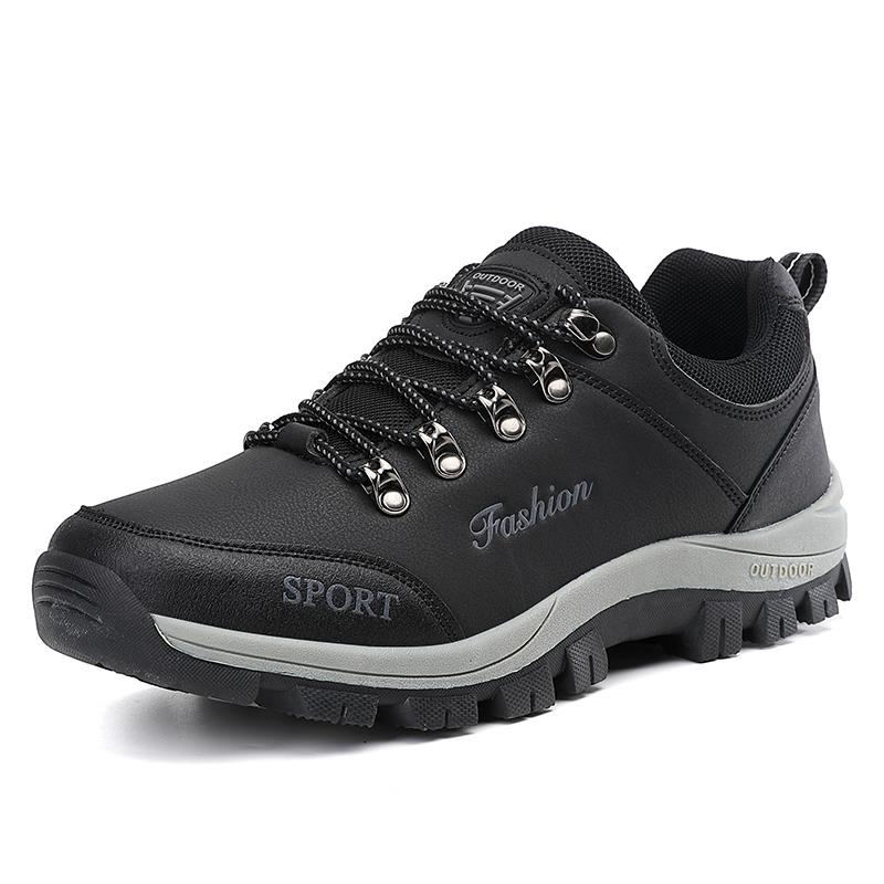 Scarpe da Trekking da Uomo Traspiranti Scarpe da Ginnastica da Arrampicata e Trekking da Uomo Scarpe da Allenamento Comode da Passeggio Casual Scarpe da Campeggio in Pelle PU da Uomo