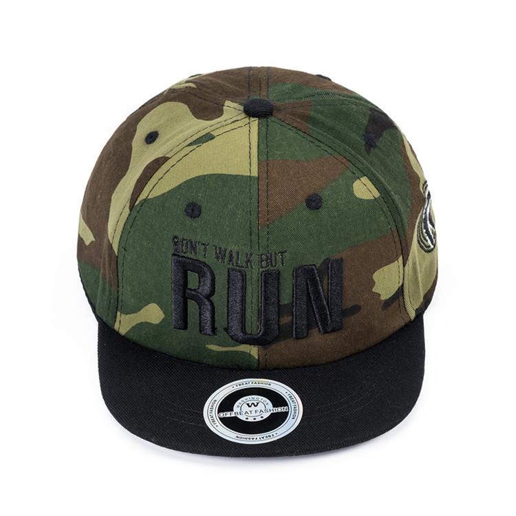 

New Cool Children Kids Cotton Baseball Cap Four Season Run Embroidery Snapback Cap Outdoor Camouflage Boy Girl Hip Hop Cap Hat One Size