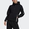 Adidas W Z.N.E Fz Solid Color Sports Hoodie Women Jackets Black GT9759