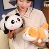 Stuffed Plush Toy Animal Corgi Panda Cat Doll For Kids Gift Pp Filling Cotton
