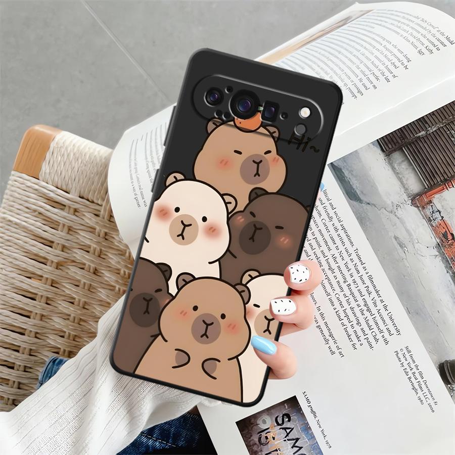 

Case for Google Pixel 10 9 Pro XL 7a 6 7 8 Pro 8a 6a 9a Funda Phone Cover Cute Capybara Google Pixel 8