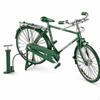 DIY Fahrradmodell Bauspielzeug-Set Retro 28 Zoll Stil Fahrrad Miniatur Grün