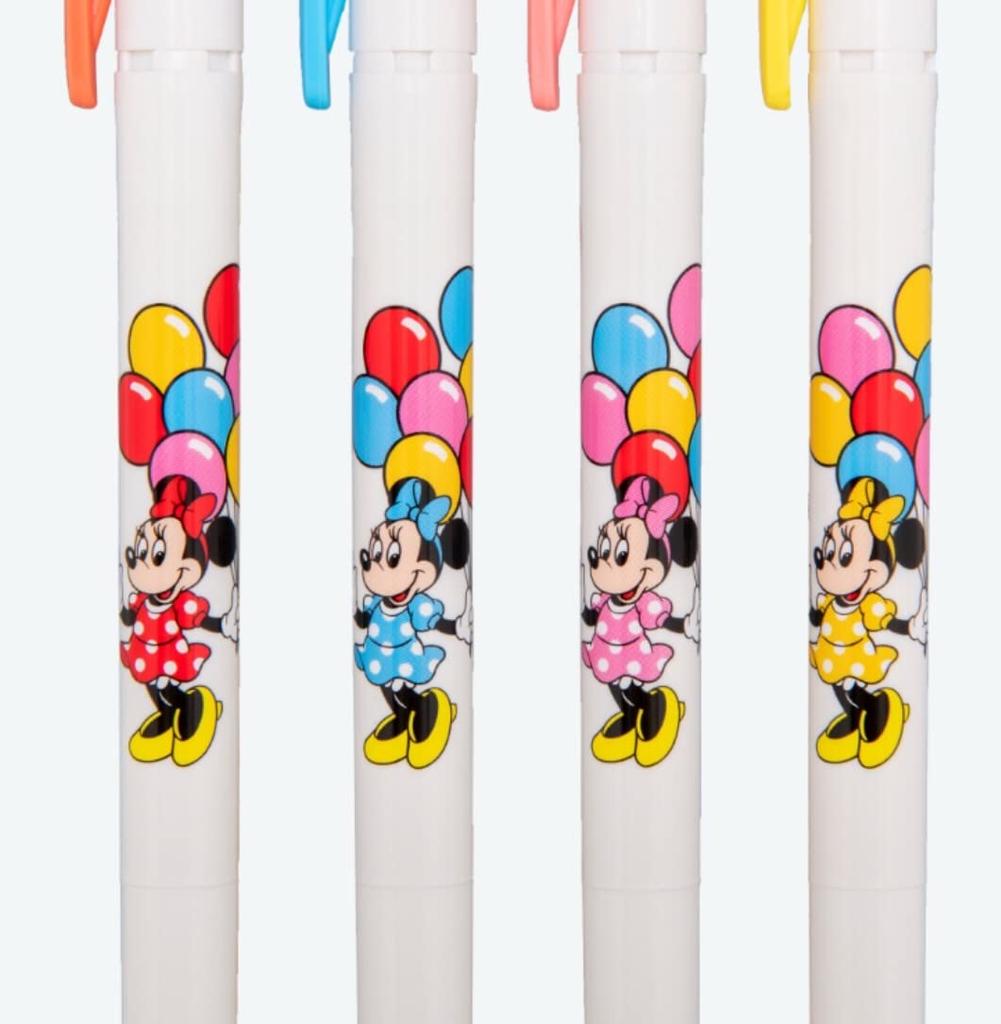 Minnie Maus Linie Set von Ballons Disney Resort Ballon Design Textmarker, 4-Farben 4, Mildliner,