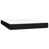 Vidaxl Continental Bed with Mattress, Black, Fabric, 140X190 Cm