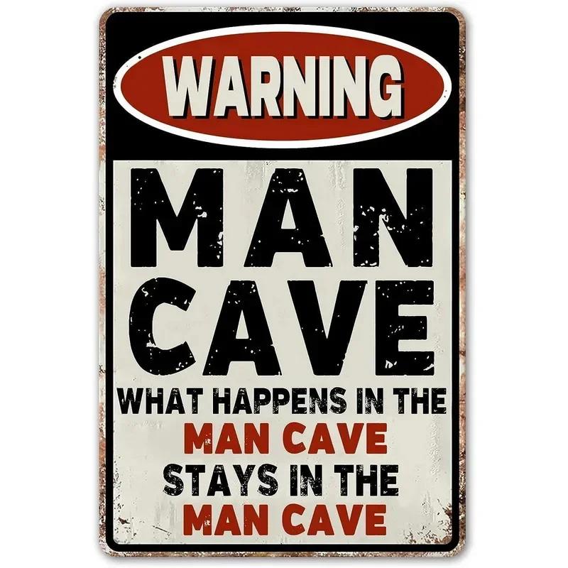 Vintage Man Cave Signs Coop Farm Garage Wall Decor Tin Sign Shabby Rusty Poster Board Decoration Tinplate Painting Metal Plates