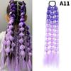 1Pcs Synthetic Wig Lantern Bubble Ponytail Multicolour Fake Braid  Girl Street Photo Modeling Lantern Long Braid