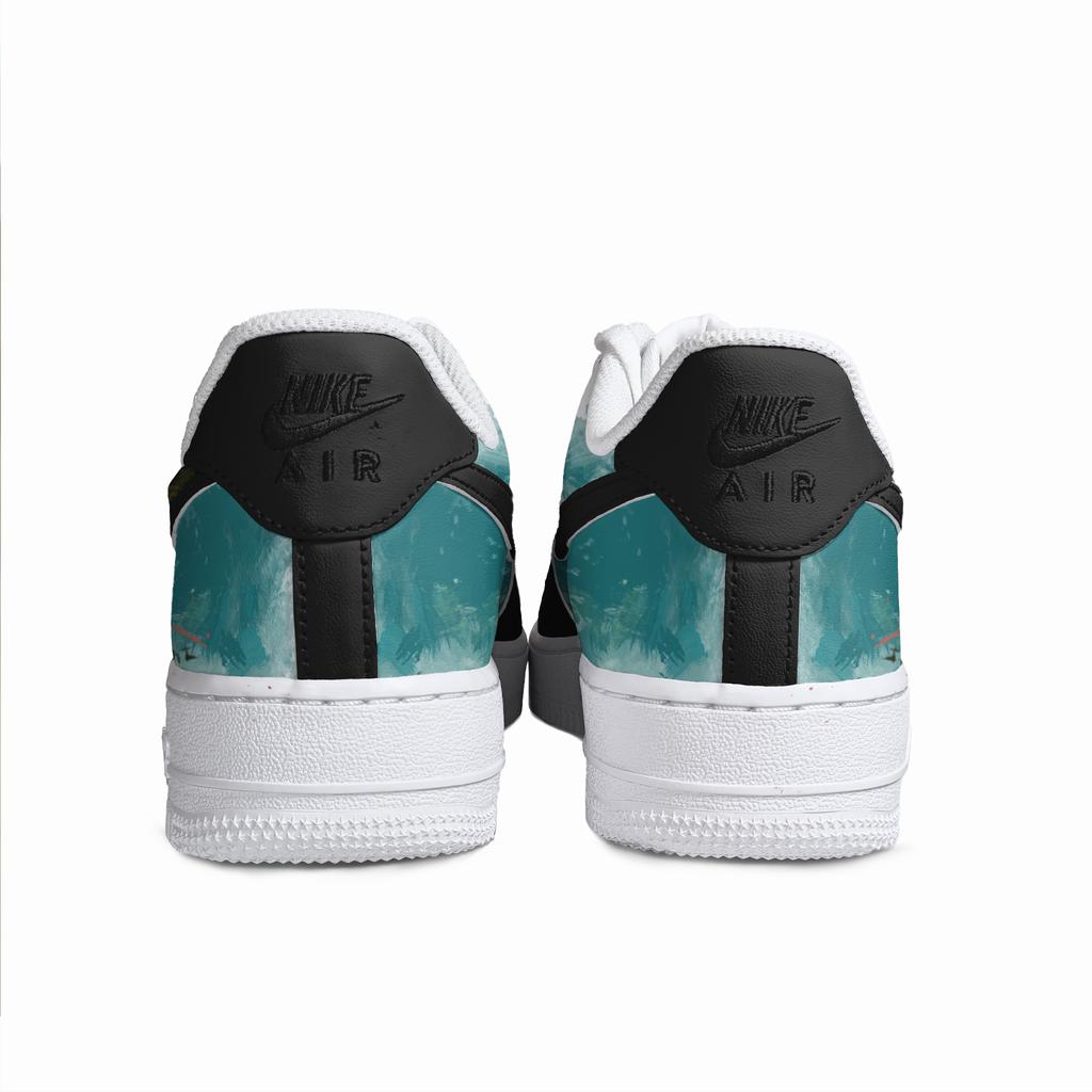 Nike Air Force 1 Cow Leather Abrasion Resistant Low Top Skateboard Shoes Men's Green CW2288-111(Team613-)