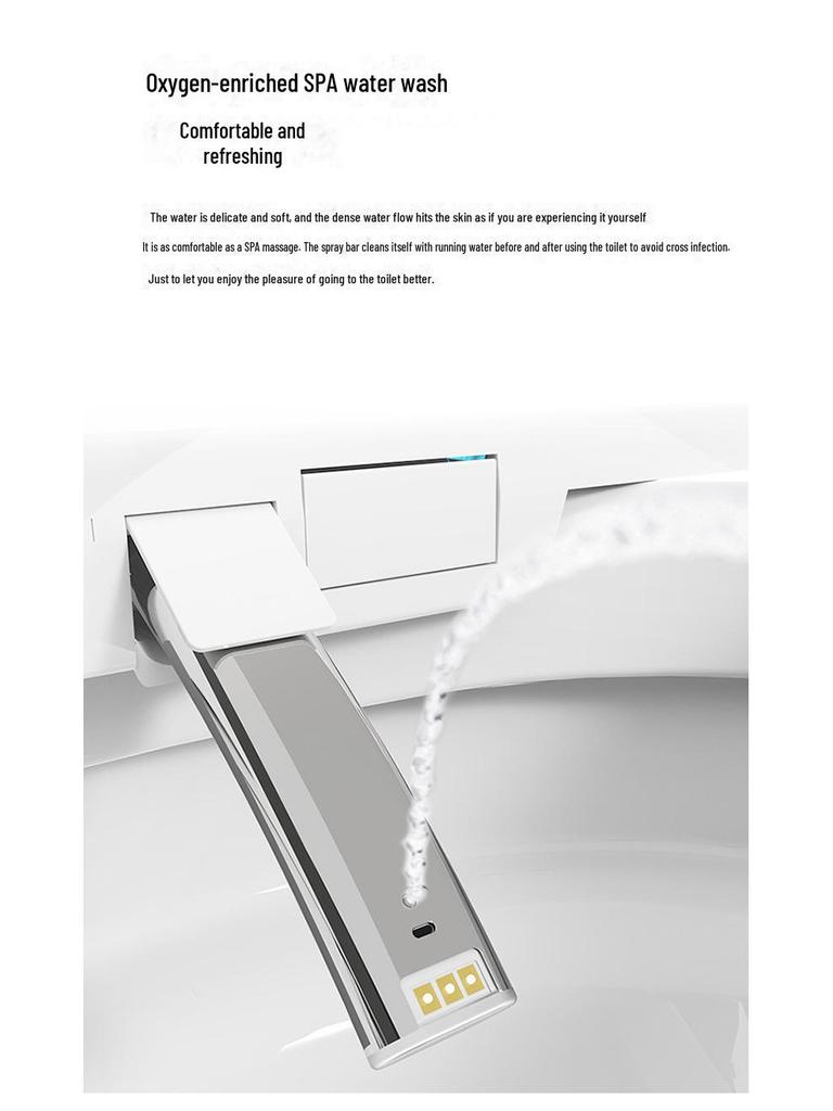 110V Smart Toilet Seat: Automatic Flip, Instant Heating, Electric Flush, Drying, Heated Seat