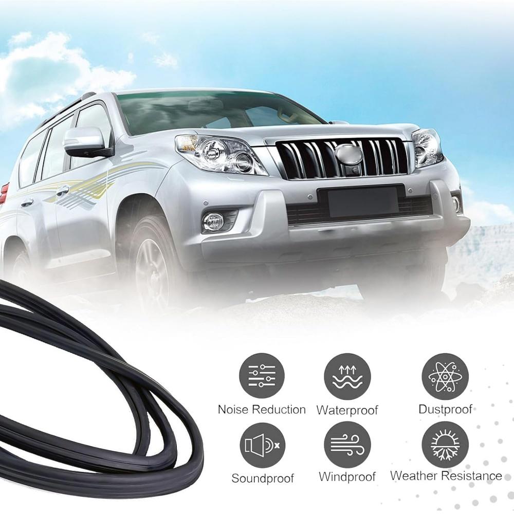 Front Windshield Rubber Seal For Toyota 1984-1988 Hilux 4-Runner LN50 Pickup