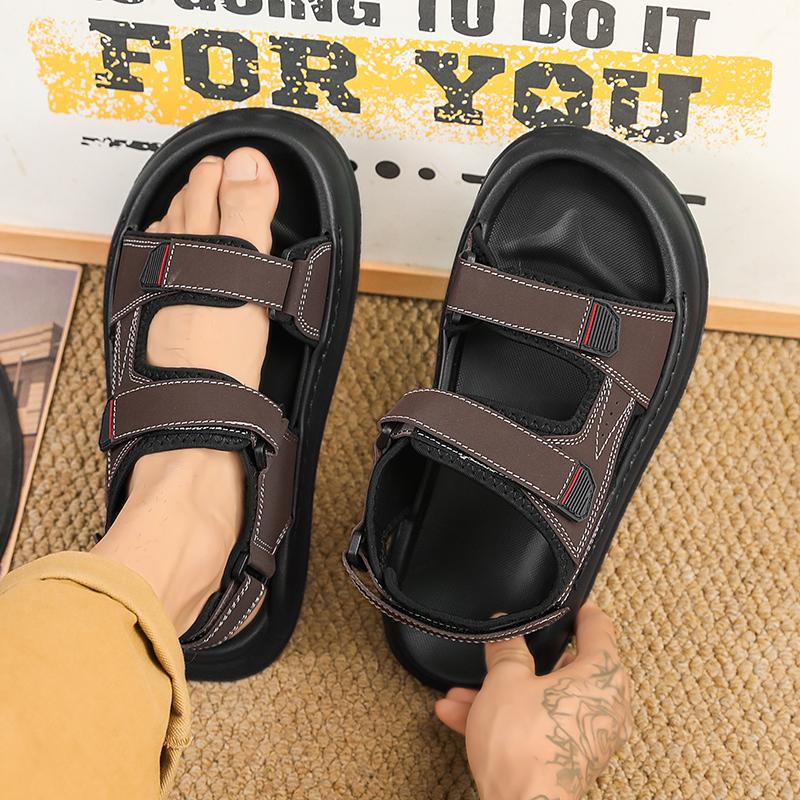 Fashion CYYTL Mens Summer Sandals Casual Shoes Beach Sneakers Outdoor Walking Comfort Luxury Designer Fashion Sport Breathable Leather