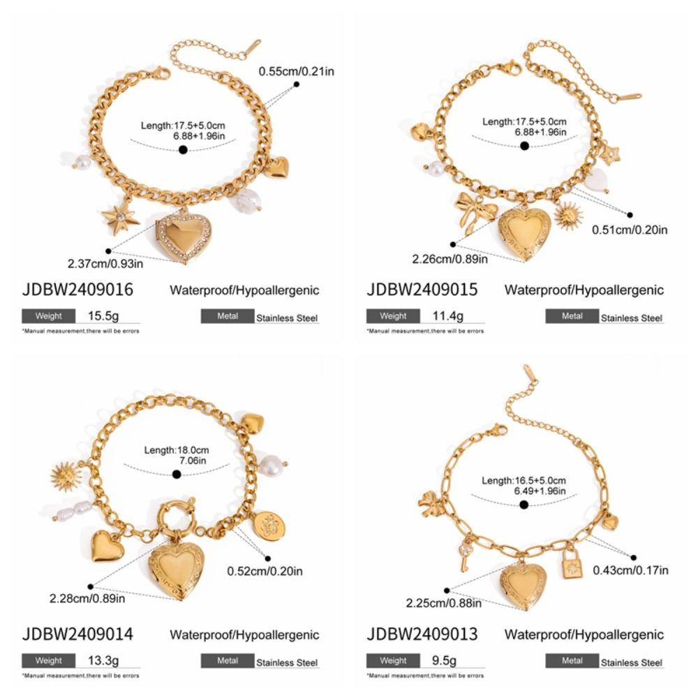 Star Smooth Love Pendant Bracelet Fashion Photos Heart Hand Chain  Hand Accessory