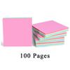 1Book Sticky Note Pads Stationery Paper Mixed Color Self-Adhesive School Office DIY Message Supplies Accessories Decorations ZYF