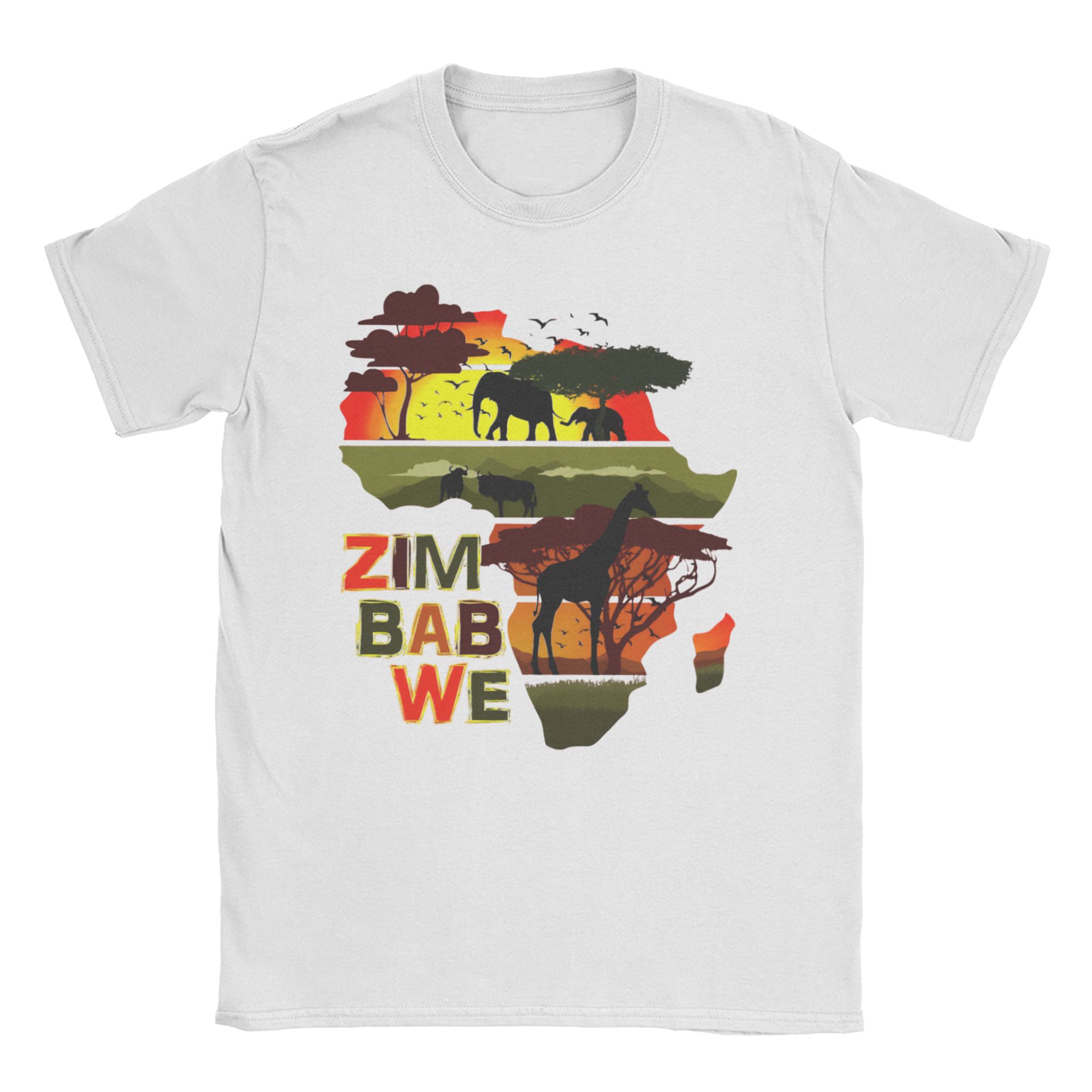 

Awesome Zimbabwe Oval Country Code Decal TShirts Unisex Women Crew Neck Cotton T Shirts Short Sleeve Tees Original Tops L