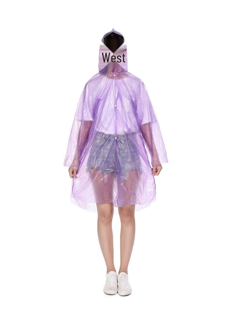 Children's & Adults' Thickened Extended PE Rain Poncho with Shoe Covers