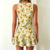 Women’s Floral Print Two Piece Tankini Swimsuit with Tank Top and Skirted Bottoms for Athletic Beachwear
