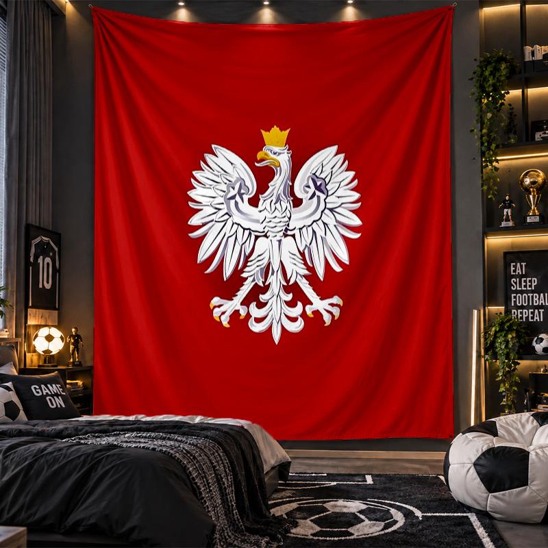Wall Hanging Tapestry Poland Print Cloth for Living Room Bedroom Home Decor