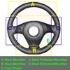 Hand Sewing Car Steering Wheel Cover For Mazda RX-8 RX8 2004 - 2008 Volant Braid on Steering-wheel Wrap Protector 2007 2006 2005