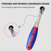 1 Set 7pcs Ratchet Wrench Multi-Specification Adjustable Direction Left And Right Handle Comfortable Anti-Slip Bidirectional Quick Lock Mechanism