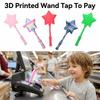 Portable 3D Printed Wand Tap To Pay Stretchable Star Magic Wand Holder  Payment Tools
