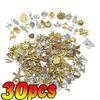 Tibetan Silver Accessories and Accessories Mixed with Silver Plated Flower Pendants Handmade DIY Material Package Bead Beads