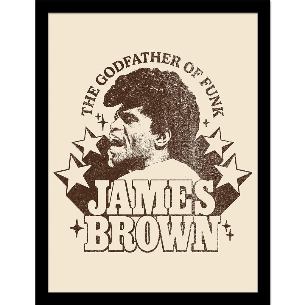 James Brown Godfather Framed Poster
