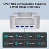 Mini Docking Station for 2024 Mac Mini M4 Computer USB Hub Desktop Stand USB Port Hub for Mac Mini M4 Pro PC Accessories