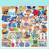 Blippi Graffiti Waterproof Stickers For Diy Decorating Set Of 50 Pvc Stickers