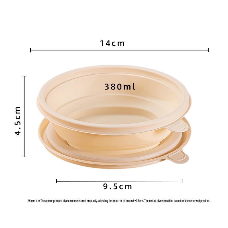 Ronghe Biodegradable Corn Starch Round Takeout Containers
