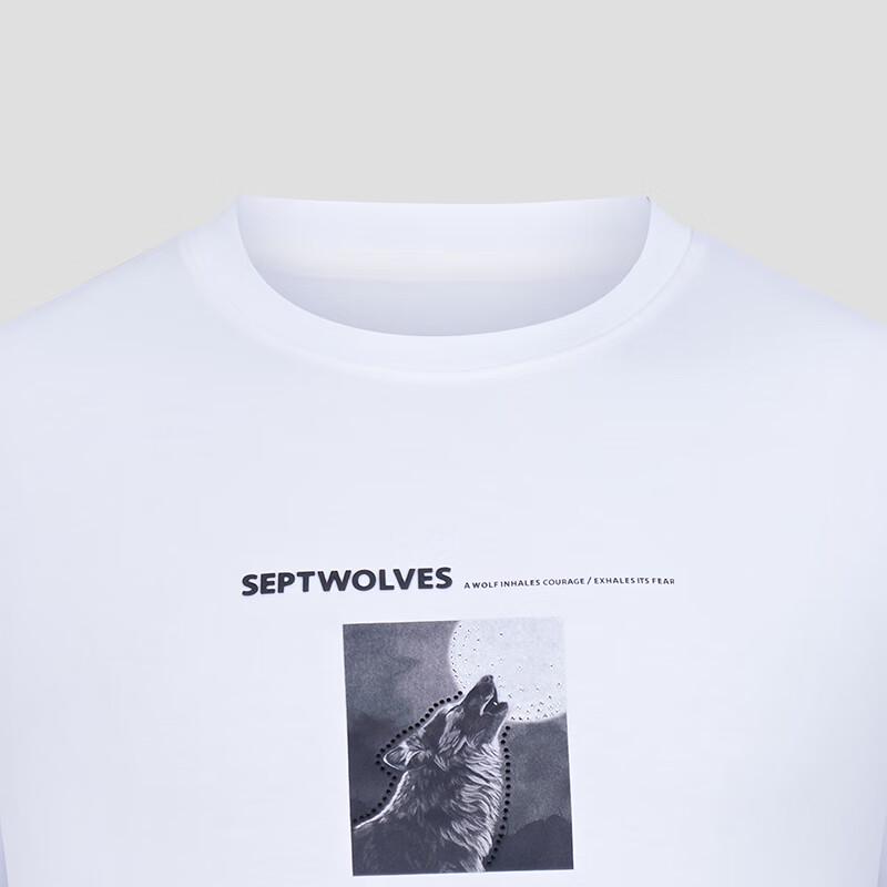 SEPTWOLVES Men's Casual Short-Sleeve T-Shirt