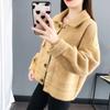 Trendy kostkovaný cardigan kabát s kapsami pro drobné ženy, teplý a stylový, ideální na podzim a zimu