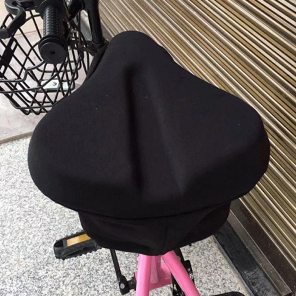 Sedák na kolo, černý, silnější, nastavitelný, stahovací, vodotěsný, prachotěsný, elastický, houbový, 28x18cm