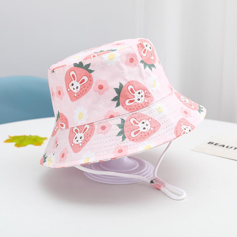2025 Children's Cartoon Bucket Hat: Cute Car & Dinosaur Print, Summer Cotton Beach Fisherman Hat