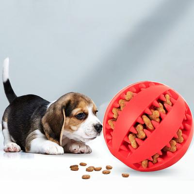 Pet Dog Chew Toy Food Dispenser Ball Bite-Resistant Clean Teeth Dog Chew Interactive Toys