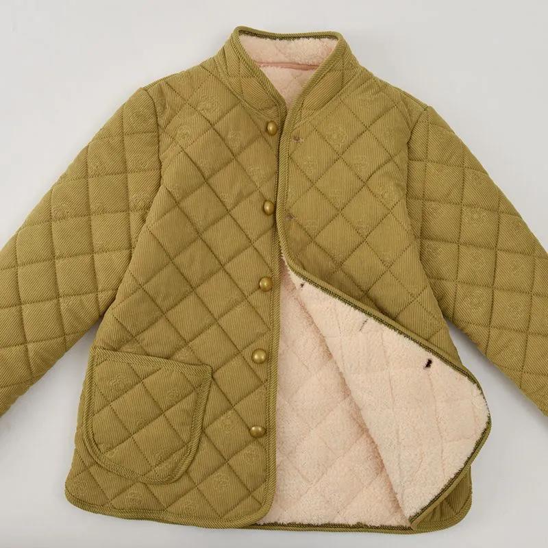 Autumn and Winter Cotton-padded Clothes, Cotton-padded Clothes, Plus Velvet, Casual Thickened Warm Jackets