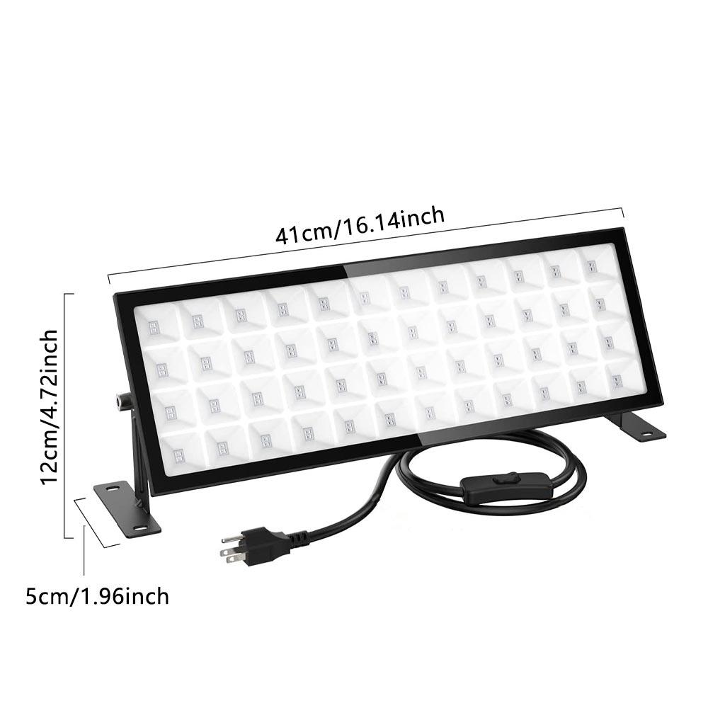 96W/48W/24W Fluorescent Black UV Light Party Bar Glow In Dark Party Supplies for Christmas Blacklit Party Stage Light Xmas Party