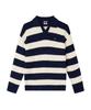 LEE Striped Collar Knit Navy