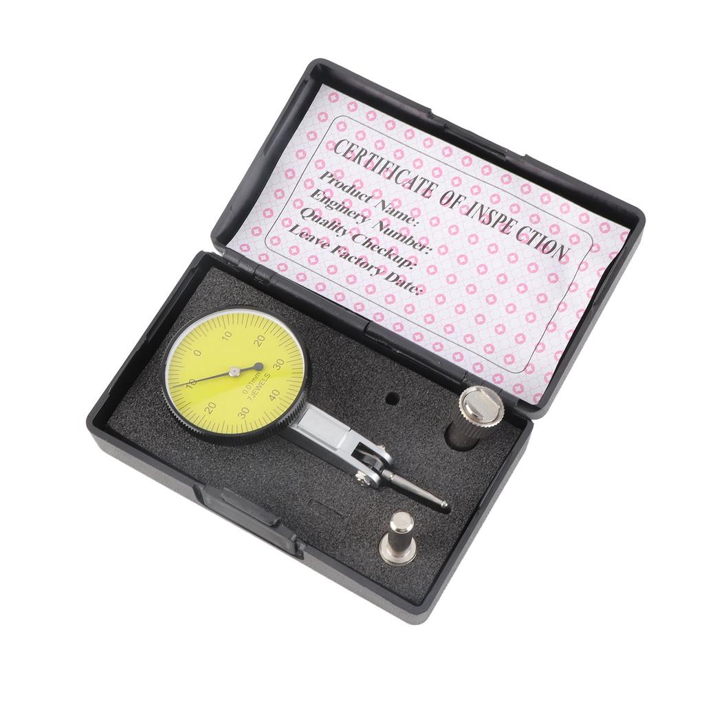 Accuracy 0.01mm Lever Dial Test Indicator Meter Tool Kit Gage with Grey Case