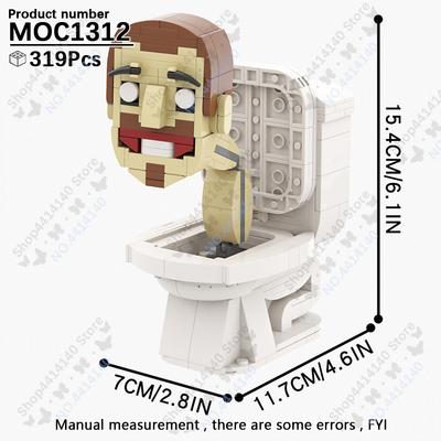MOOXI Anime Serie Skibidi Toilet Figuren Kameramann Kampfroboter Bausteine Modell MOC Steine DIY Montessori Spielzeug Kindergeschenke