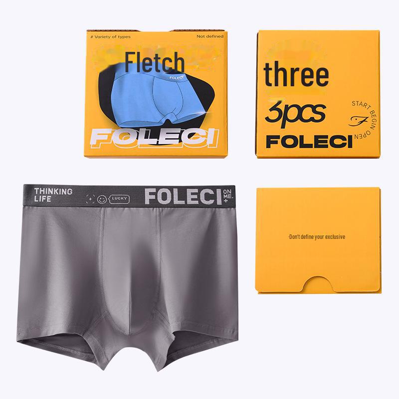 Men's Pure Cotton Boxer Briefs - Breathable, Comfortable, Loose Fit for Larger Sizes, Gift Box Included