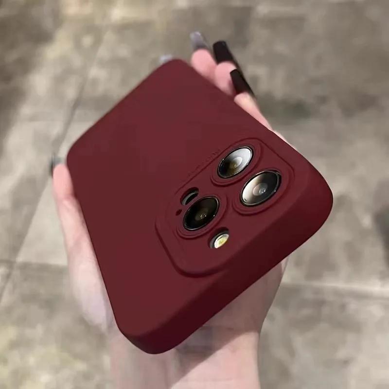 Luxury Soft Liquid Silicone Phone Case for IPhone 17Air 16 15 11 12 13 14 Pro Max X XR XS Plus Bumper Cases Cover