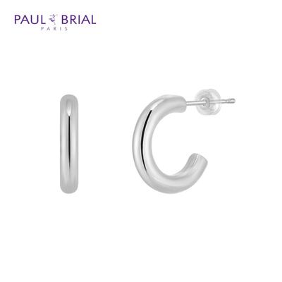PAULBRIAL PYBE0177 (WG) Einfache Donut-Ring-Ohrringe Klein
