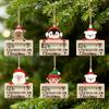 Cash Holder Decoration 6 Pieces Wooden Christmas Tree Cash Money Holder Ornament For Family Friends Kids Couples Daughter Son